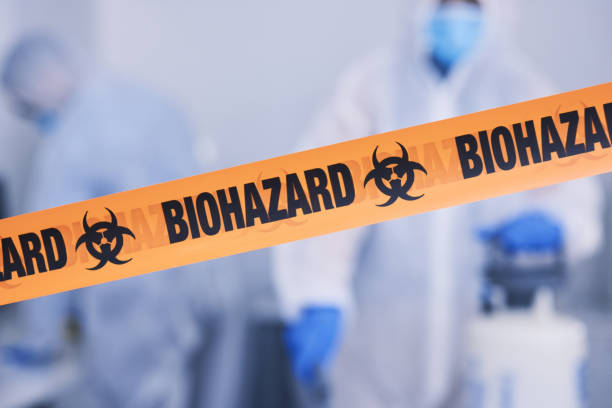 Professional Biohazard Cleanup technician working in Little Rock, IA